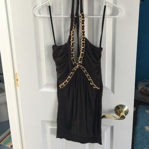 Sky brown halter Sz s