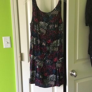 Multicolored floral pattern dress