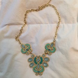 Green and teal necklace