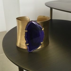 Purple stone cuff