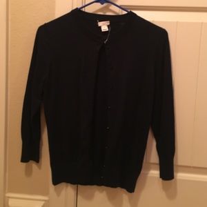 J. CREW navy cardigan