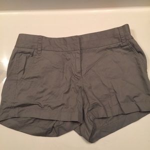 Grey J. Crew Factory 3" Shorts Size 4