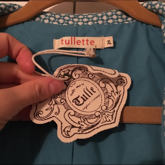 NWT Tulle light blue spring jacket - Picture 4 of 4