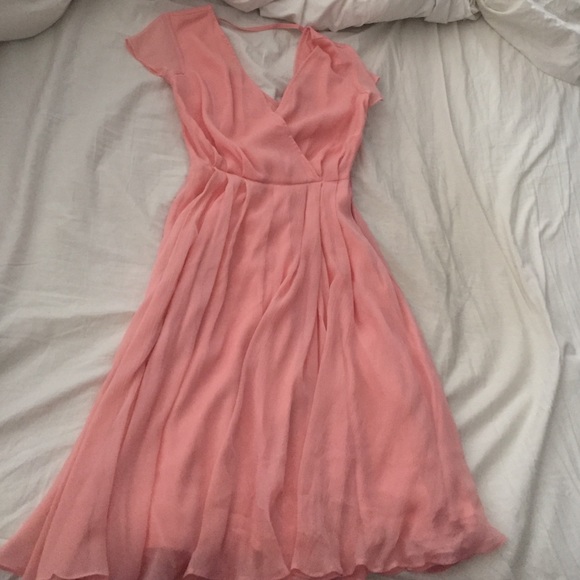 Asos flowy blush dress