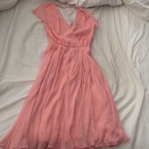 Asos flowy blush dress