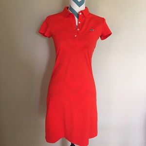 Lacoste women's stretch minor piqué polo dress
