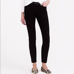 Dannie leather-trim pant. Black. Size 2