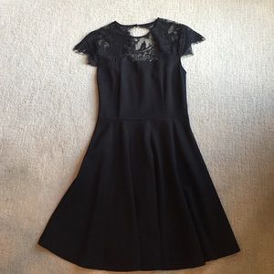 Black lace dress