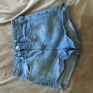 Urban high rise jean shorts