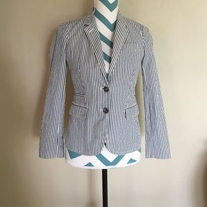 J. Crew seersucker blazer in size 0.