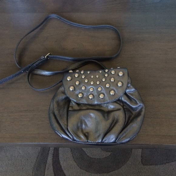 Bagdley Mischka metallic silver/gray handbag - Picture 2 of 4