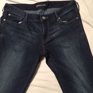 Express dark denim jeans