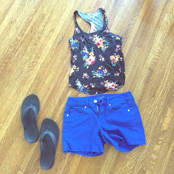 Mudd Floral Racerback Tank - Picture 1 of 4