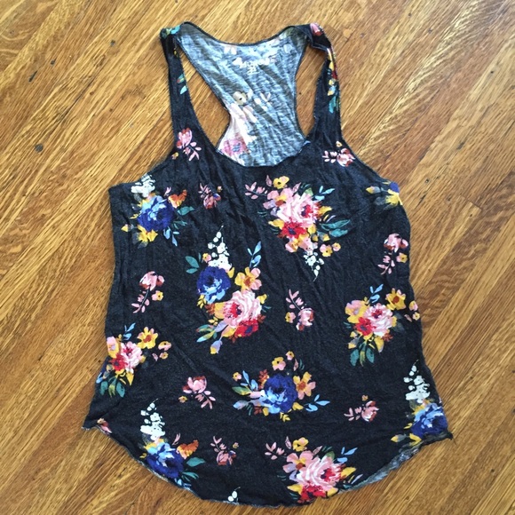 Mudd Floral Racerback Tank - Picture 2 of 4