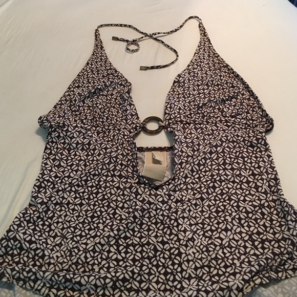 MICHAEL Michael Kors Halter One-Piece Bathing Suit