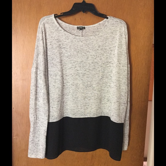 Express Tops - Express Sheer bottom shirt