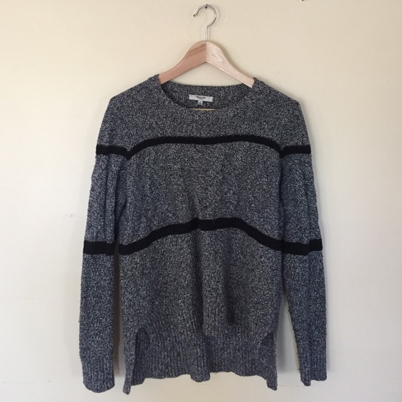 Madewell High Low Grey Sweater