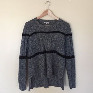 Madewell High Low Grey Sweater