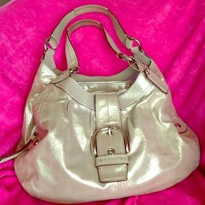 Coach Stardust Gold Silver Handbag