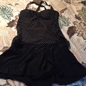 Maternity Tankini and skort bathing suit