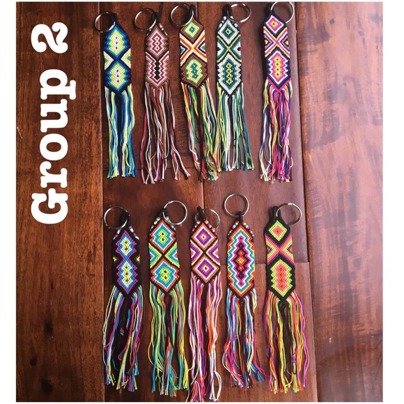 TOH Boho Flat Woven Keychains (Ask 4 availability) - Picture 2 of 5