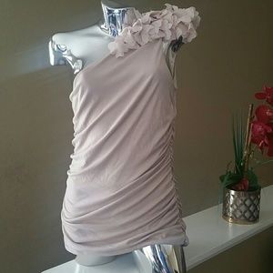 $8 - Floral Detail Off-The-Shoulder Top