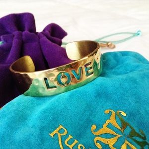 Rustic cuff LOVE cuff