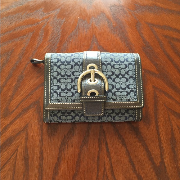 Navy coach wallet
