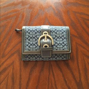 Navy coach wallet