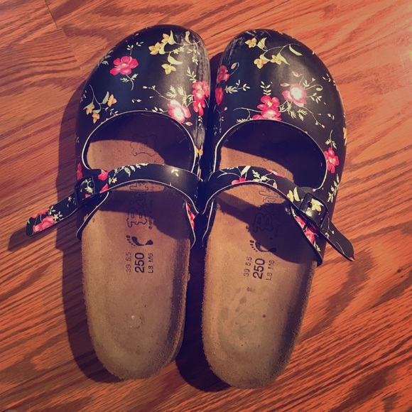 Flowered Birki Clogs