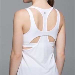 Lululemon white All Support Tank - sz 6