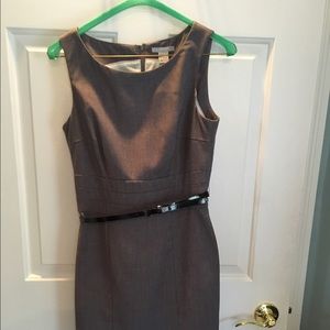 Grey shift dress with grey skirt