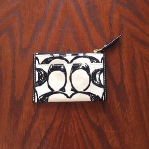 Black/white Coach wallet