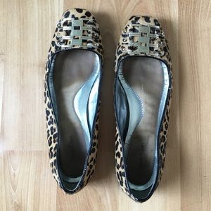 Calvin Klein leopard flats