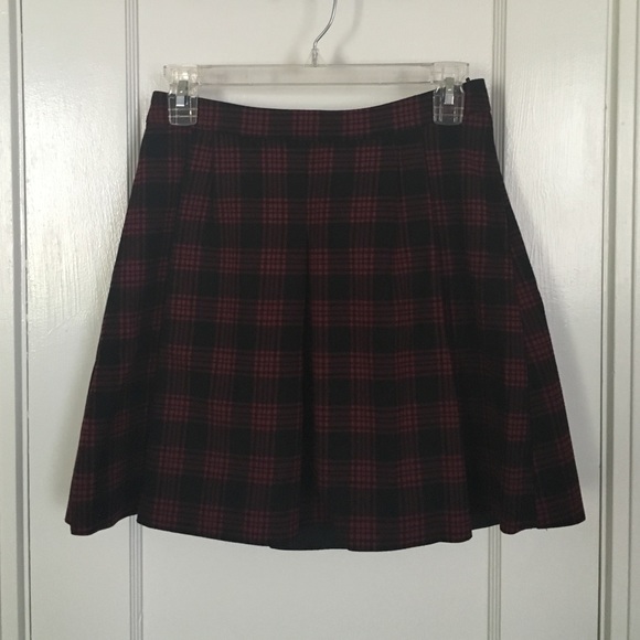 H&M Plaid Circle Skirt