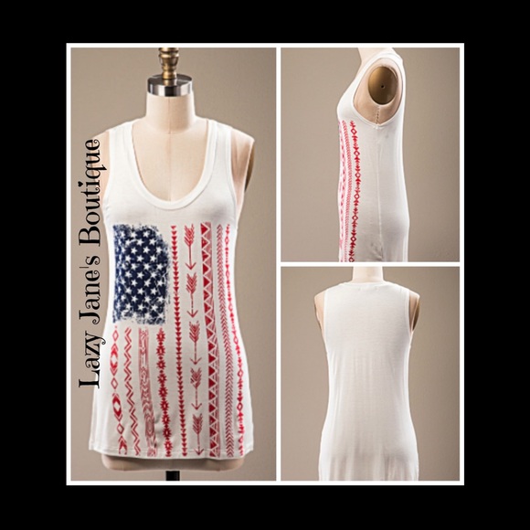 United States Flag Tank