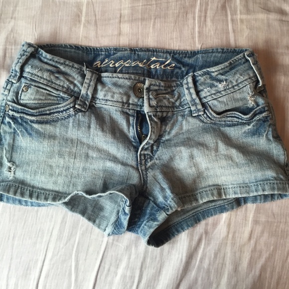 Stressed Aeropostle jean shorts