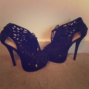 Charlotte Russe lace up heels