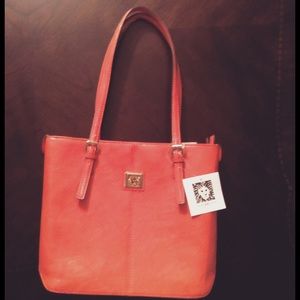 BRIGHT orange Anne Klein bag