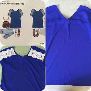 Stitch Fix Papermoon Pete Crochet Detail Top