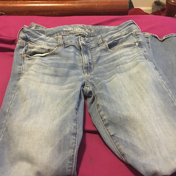 light American eagle denim jeans boho flare
