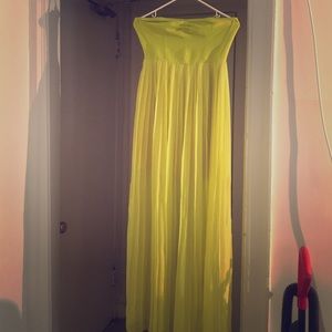 Silence Noise Yellow Chiffon Sundress