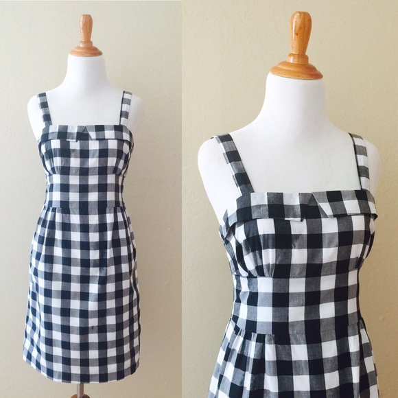 SOLD Jack  Black & White Gingham Sundress - Picture 2 of 4