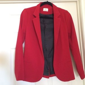 Pins & Needles red blazer with 2 faux pockets XS