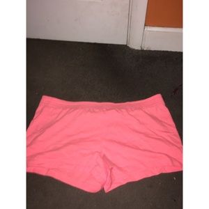 Coral/pink soffe shorts