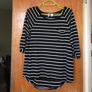 Black and white stripped shirt