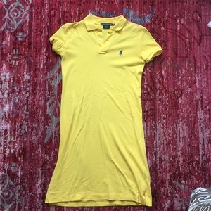 NWOT Ralph Lauren Yellow Polo Dress, XS