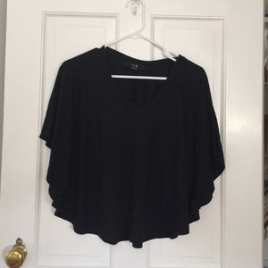 Forever 21 black loose crop top