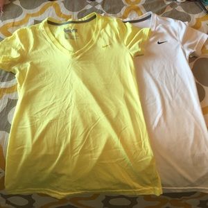 2 Nike Dri fit workout tops