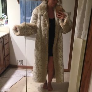 Extra Long Faux Fur Coat